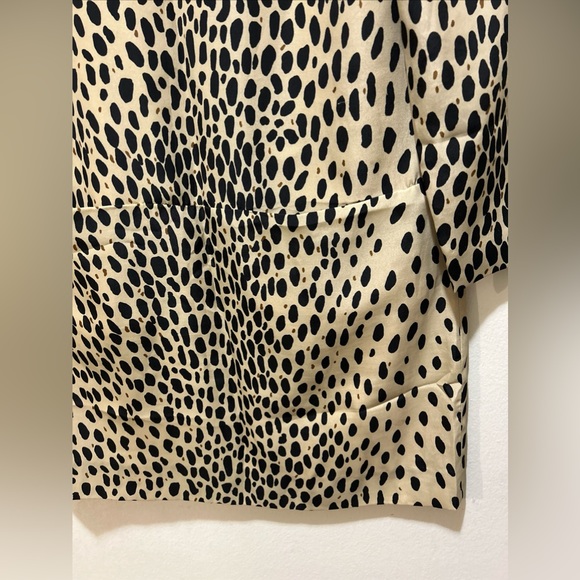 J.CREW ANIMAL PRINT DRAPED SHIFT DRESS - SIZE 2 - Picture 5 of 6